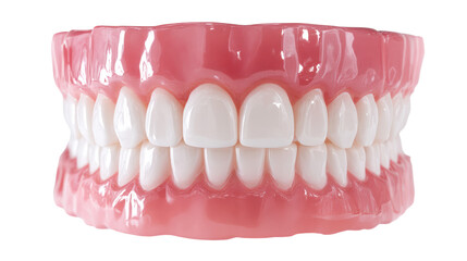 Fototapeta premium Display of realistic dental model with clear artificial teeth