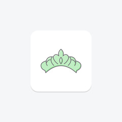 Tiara, vector, pixel perfect, illustrator file