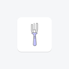 Hair Fork, vector, pixel perfect, illustrator file