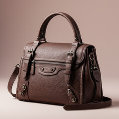 brown leather bag