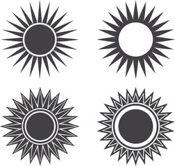 set of sun icons