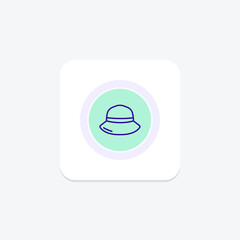 Bucket Hat, vector, pixel perfect, illustrator file