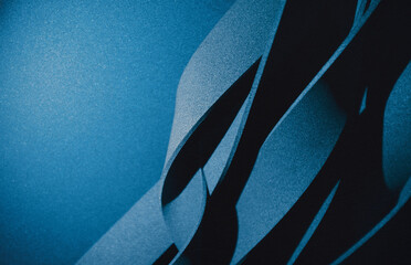 Wavy element in motion, dark background