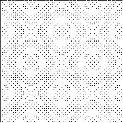 3d relief tiles.Vector pattern with symmetrical elements. Modern stylish abstract texture. Repeating tiles from striped elements. Black and white pattern.