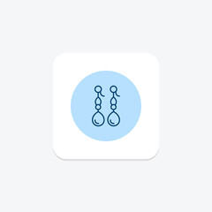 Pearl Earrings, vector, pixel perfect, illustrator file