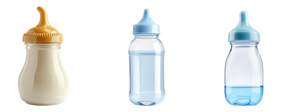 Baby bottle isolated on transparent background - Powered by Adobe