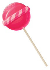 lollipop on white background