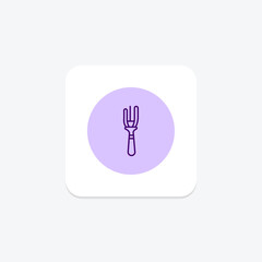 Hair Fork, vector, pixel perfect, illustrator file