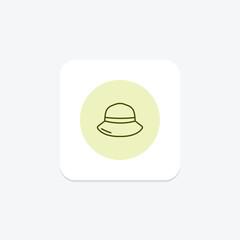 Bucket Hat, vector, pixel perfect, illustrator file