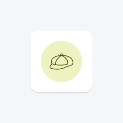 Newsboy Cap, vector, pixel perfect, illustrator file