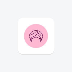 Turban, vector, pixel perfect, illustrator file