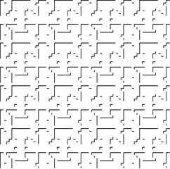 3d relief tiles.Vector pattern with symmetrical elements. Modern stylish abstract texture. Repeating tiles from striped elements. Black and white pattern.