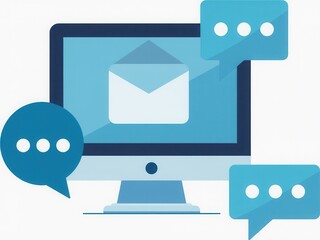 Feedback and Reputation Management Concept. Feedback icons represent online reviews, user comment ratings, feedback writing, satisfaction survey, reputation management in modern digital environment.