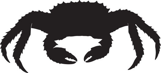 King Crab Solid Vector Silhouette