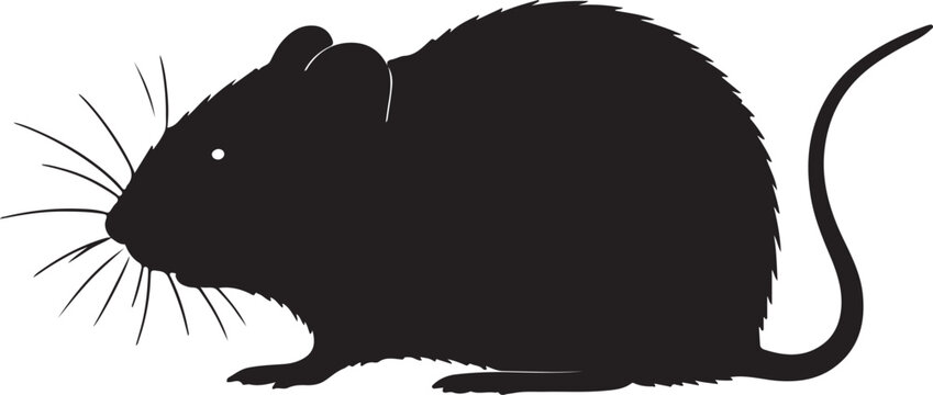 Liechtenstein's Pine Vole Solid Vector Silhouette

