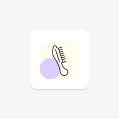 Hair Comb, vector, pixel perfect, illustrator file