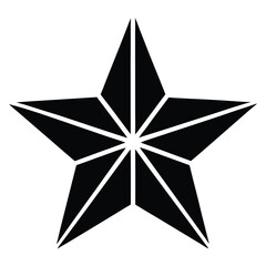 star half vector icon