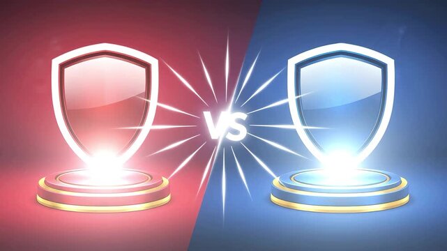 Red vs Blue:  Epic Shield Showdown Animation Loop