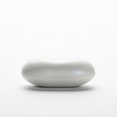 white soap on white background
