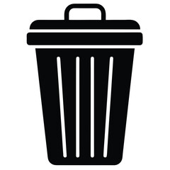 trash bin vector icon