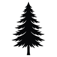Fototapeta premium tree pine vector icon