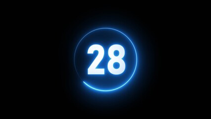 28 seconds countdown timer. 
