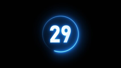 29 seconds countdown timer. 