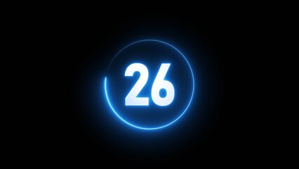 26 seconds countdown timer. 