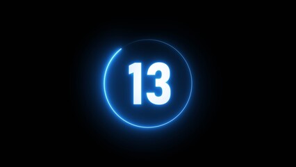 13 seconds countdown timer. 