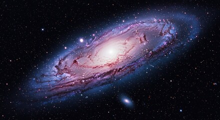 Explore the andromeda galaxy: stunning space nebula and cosmic dust cloud wallpaper for astronomy lovers