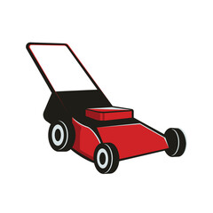 lawn mower vector abstract modern logo