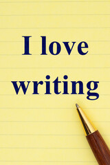 I love writing with ruled loose leaf notebook paper with a pen