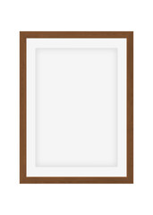 Blank Frame on White Background stock illustration