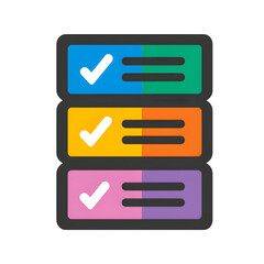 Obraz premium Checklist with completed tasks, isolated on transparent background