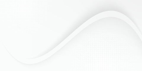 Abstract white and gray color, modern design stripes background with geometric round shape.