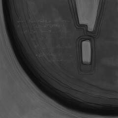 Abstract image for printing. Picture for modern interiors. The picture is painted by hand on a tablet.