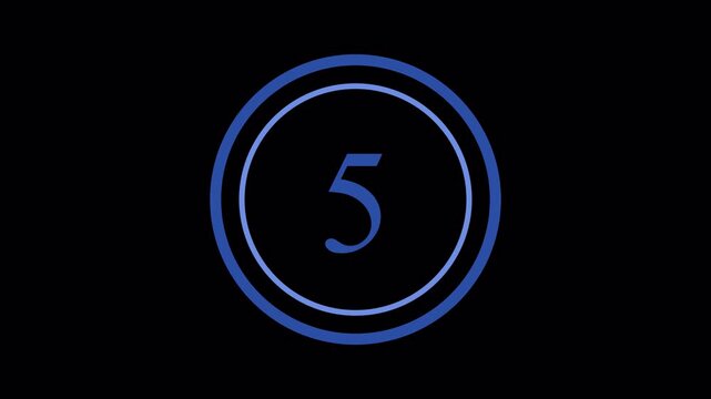 Simple and modern countdown timer loop with alpha channel. Great for intros, livestreams, apps, and explainer videos where time tracking matters.