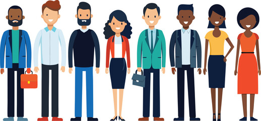 Diverse group of people in business attire women