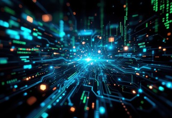 Digital circuit board network design.