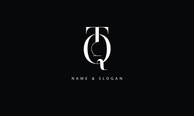 TQ, QT, T, Q Abstract Letters Logo Monogram