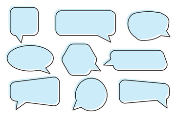 Speech bubble collection. Set of speech bubble. Speech bubble comic sign. Speech bubbles isolated on white background.