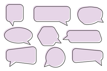 Speech bubble collection. Set of speech bubble. Speech bubble comic sign. Speech bubbles isolated on white background.