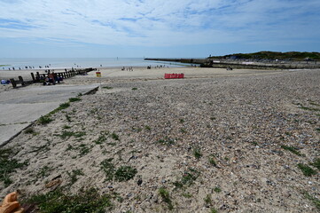 Coastline at the English resort of Littlehampton in West Sussex. 