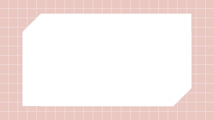 Cute plaid pattern pop note background