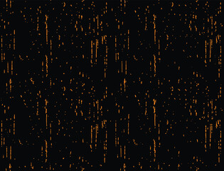 Seamless Black Background with Grunge Copper Texture, Abstract Metallic Distressed Pattern Design
