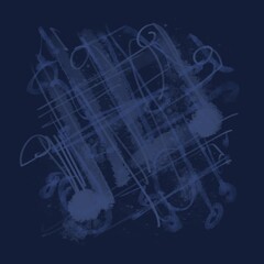 Abstract image for printing. Picture for modern interiors. The picture is painted by hand on a tablet.