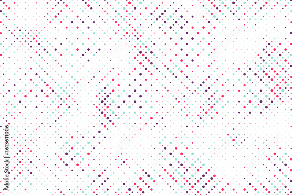 Poster abstract colorful dotted halftone background. random color dots vector background. vector illustrati
