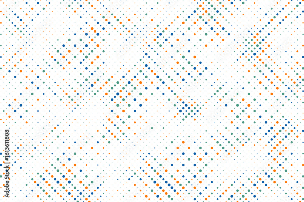 Poster abstract colorful dotted halftone background. random color dots vector background. vector illustrati
