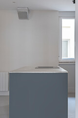 Contemporary kitchen with Scandinavian design: light cabinetry, natural wood accents, and plenty of natural light