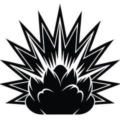 explosion icon vector icon